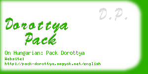 dorottya pack business card